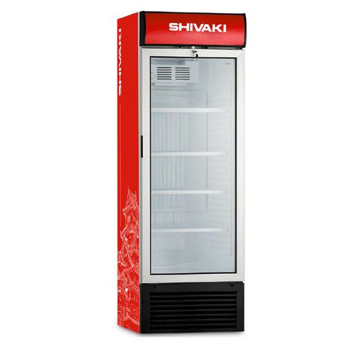 Витринный холодильник Shivaki HS 474SN, Красный