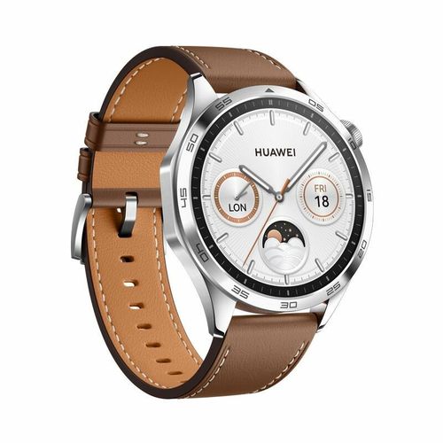 Смарт-часы Huawei Watch GT 4, Серебристый-Коричневый, 36 mm, фото