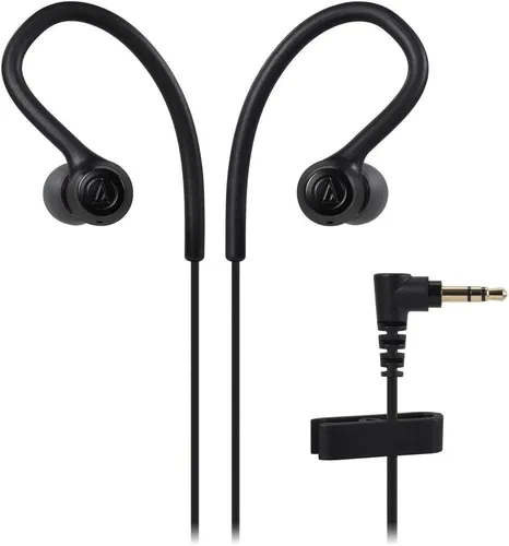 Simli naushniklar Audio Technica ATH-SPORT10BK, qora