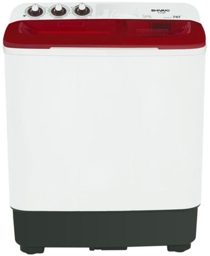 Полуавтоматическая стиральная машина Shivaki TT70P, Белый-красный