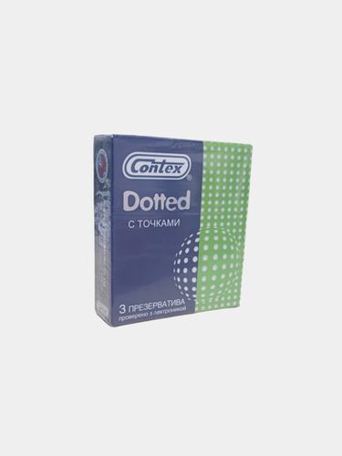 Презервативы Contex Dotted с точками, 3 шт