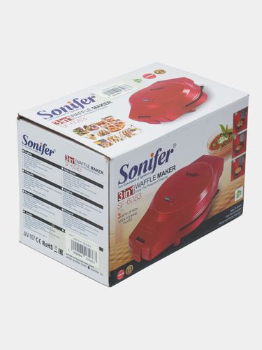 Вафельница Sonifier SF-6083, Красный, фото № 4