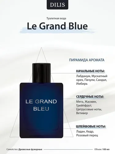 Туалетная вода Dilis Le Grand Bleu, 100 мл, купить недорого