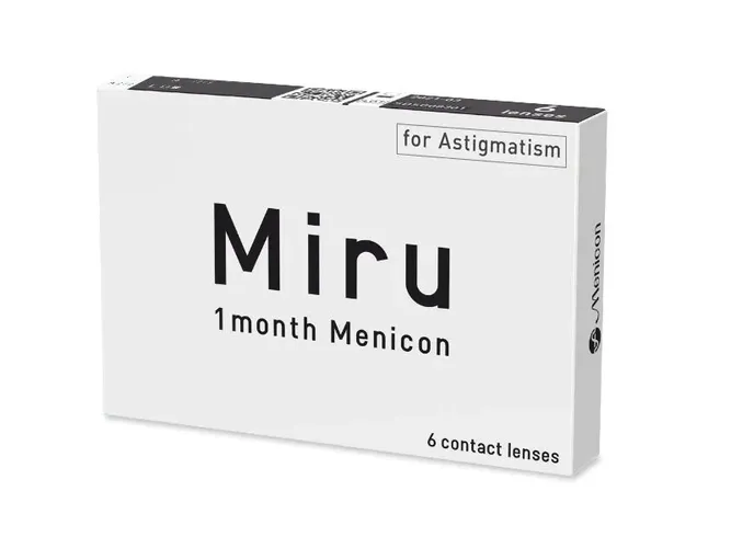 Kontakt linzalar Miru 1 month Astigmatism, -3.50 SPH, -0.75CYL, 6 dona, 10 AX