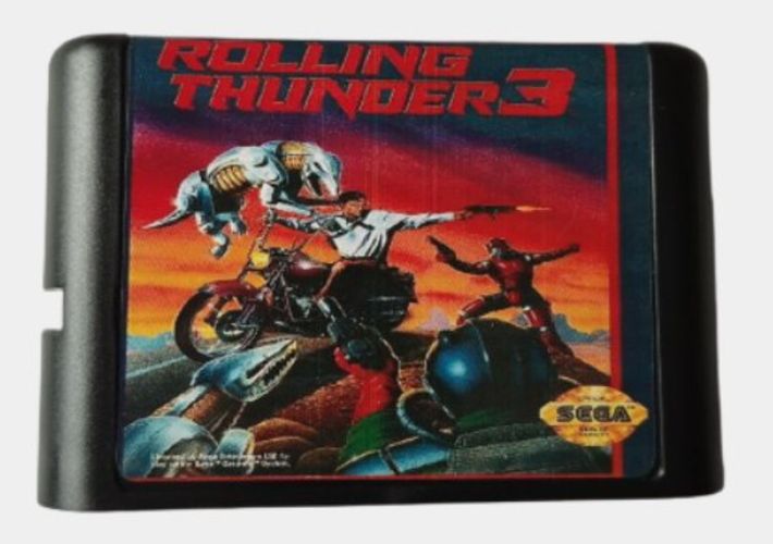 Картридж для игровой приставки Sega 16 bit Rolling Thunder 3