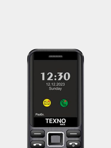 Телефон Texno Max 050, Черный, в Узбекистане