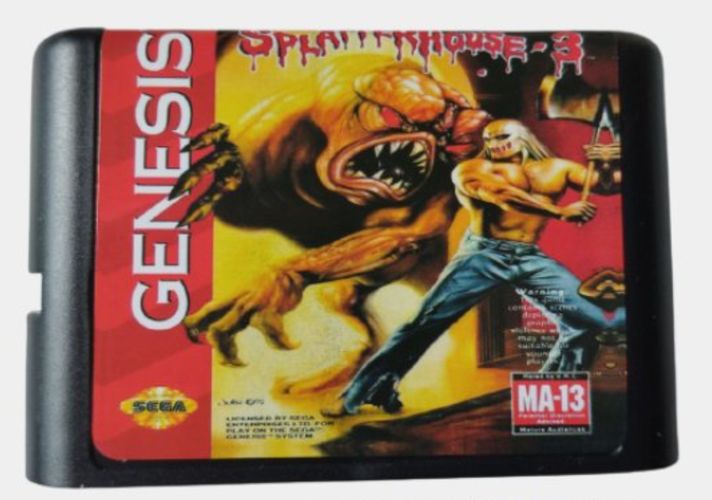 Картридж для игровой приставки Sega 16 bit Splatterhouse 3