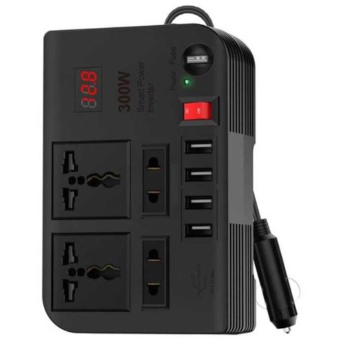 Автомобильный инвертор Green Lion GNSPOW300W Spark 3 300W, Черный