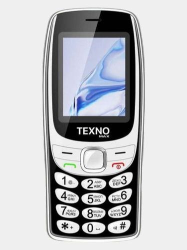 Telefon Texno Max 020, qora