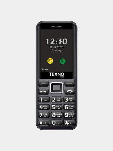 Telefon Texno Max 050, qora