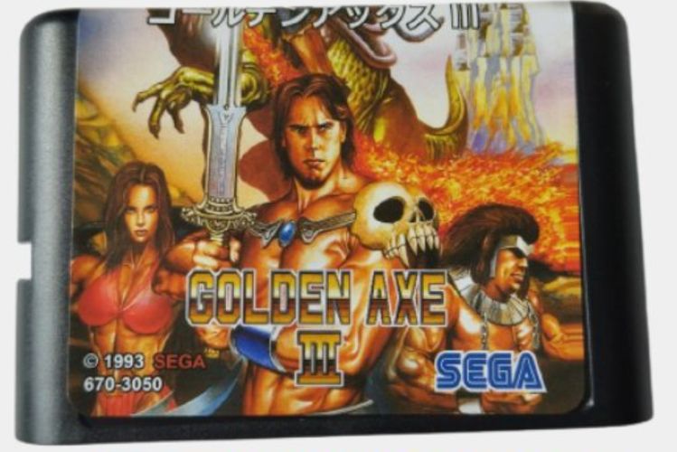 Картридж для игровой приставки Sega 16 bit Golden Axe 3