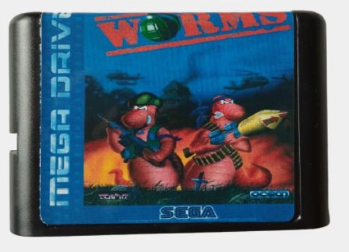 Картридж для игровой приставки Sega 16 bit Worms