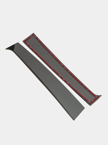 Накладки металлические на стойку дверей автомобиля NAK-4646, Серый, arzon