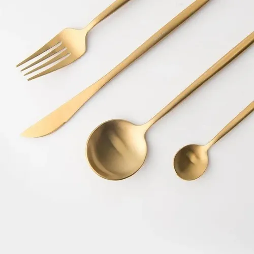 Набор столовых приборов Xiaomi Maison Maxx Stainless Steel Modern Flatware Set, Позолоченный, купить недорого