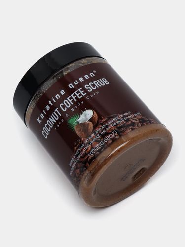 Скраб для тела и лица Keratine Queen Coconut Coffee Scrub, 300 г, в Узбекистане