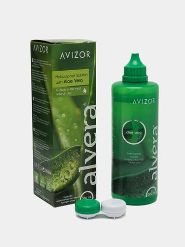 Раствор для контактных линз Avizor Aloe Vera, 350 мл