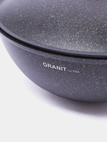 Казан для плова Kukmara с крышкой АП линия "Granit Ultra" кго65а, фото