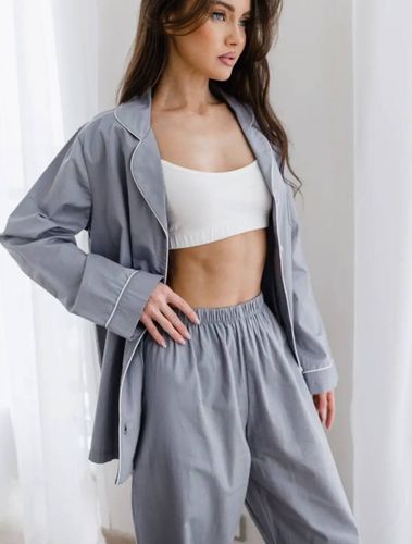 Классическая пижама из 100% хлопка Maysar 000479, Серый, фото