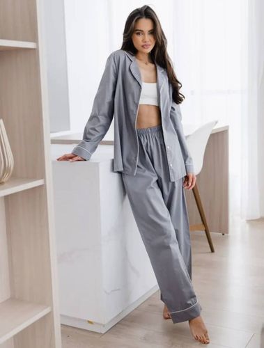 Классическая пижама из 100% хлопка Maysar 000479, Серый, фото № 9