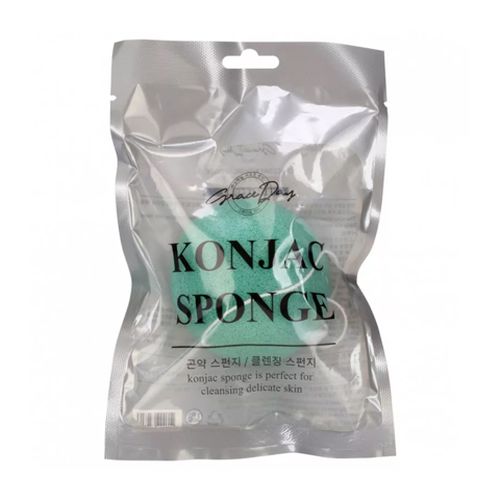 Спонж для лица Grace day konjac sponge green