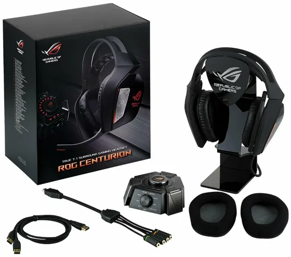 Игровые наушники Asus Rog Centurion, Черный, купить недорого