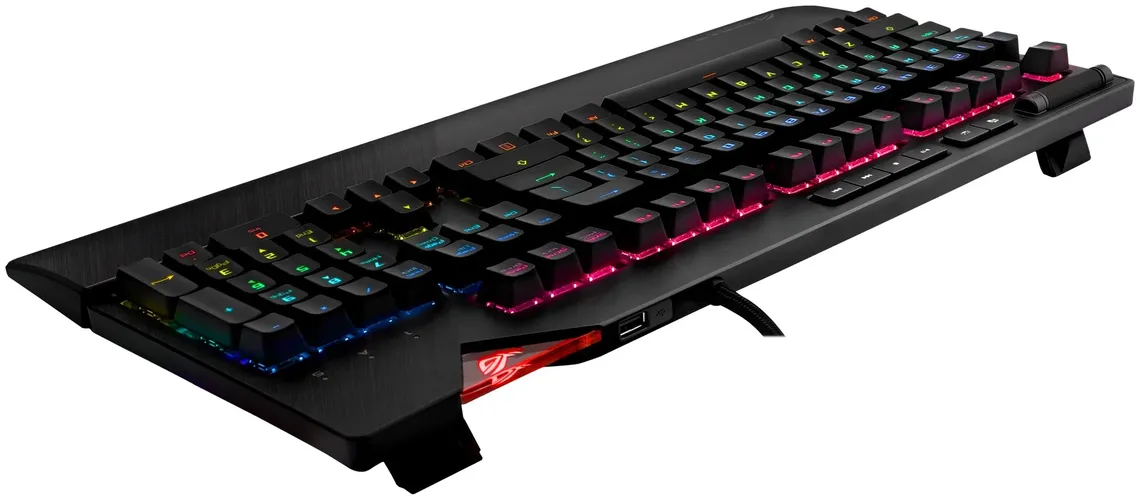 O'yin klaviaturasi Asus Rog Strix Flare USB, Qora, купить недорого