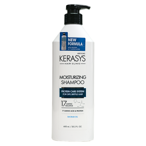 Шампунь увлажняющий Kerasys Hair Clinic System Moisturizing Shampoo, 600 мл