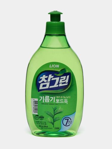 Эко-жидкость для мытья посуды и овощей Lion Organic Green Tea, 500 мл
