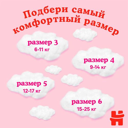 Трусики-подгузники Huggies 6, 15-25 кг, 44 шт, Разноцветный, фото № 10