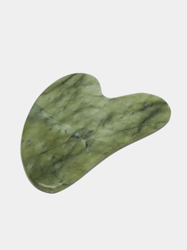Скребок камень гуаша для лица и тела - лапка из нефрита