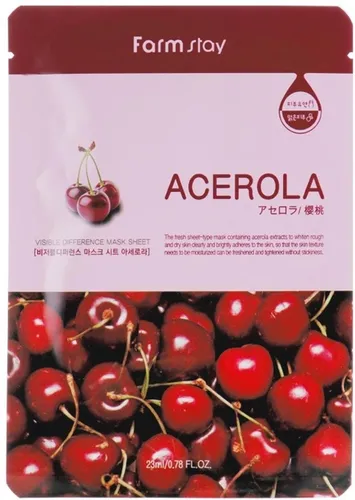 Тканевая маска FarmStay Visible Difference Mask Sheet Acerola