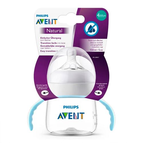 Бутылочка PHILIPS AVENT Natural тренировочная SCF262/06 150мл, Белый