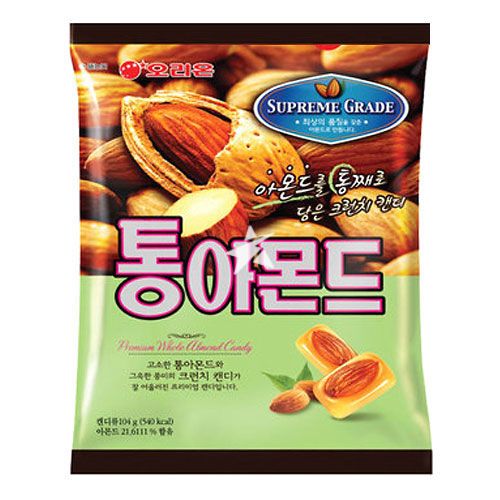 Леденцы supreme grade premium whole almond candy, 90 гр