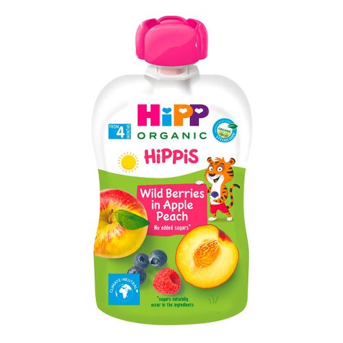 Детское пюре HIPP Organic No added sugars, 100 мл