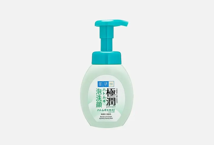 Пенка для проблемной кожи HADA LABO, Gokujyun Hatomugi foaming face wash, 160 мл