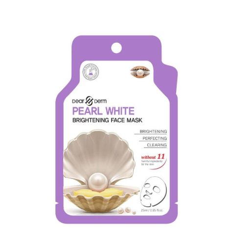 Тканевая маска для лица DearDerm Pearl brightening Face mask, 25 мл