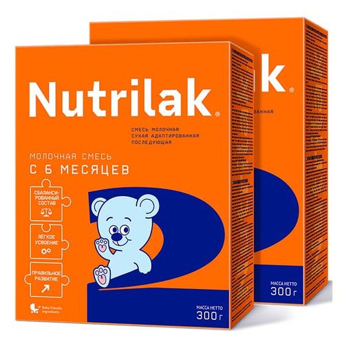 Sut aralashmasi Nutrilak 2 NT1448, 6 + oy, 600 g, Ko'k, купить недорого