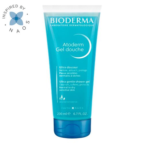 Dush uchun Bioderma Atoderm geli, 200 ml, Ko‘k