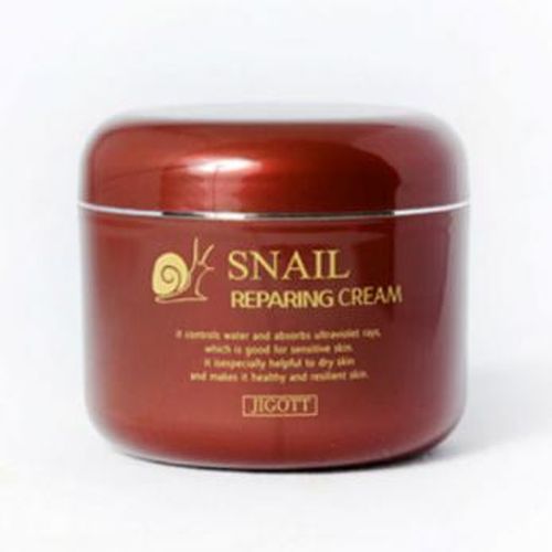 Крем для лица восстанавливающий, с муцином улитки Jigott Snail Reparing Cream, 100 мл