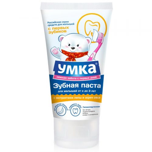 Детская зубная паста Умка с экстрактом липы, Белый