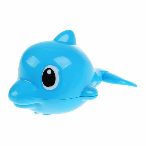 Игрушка для ванной для малышей заводная Дельфин UMK0961, Синий, фото