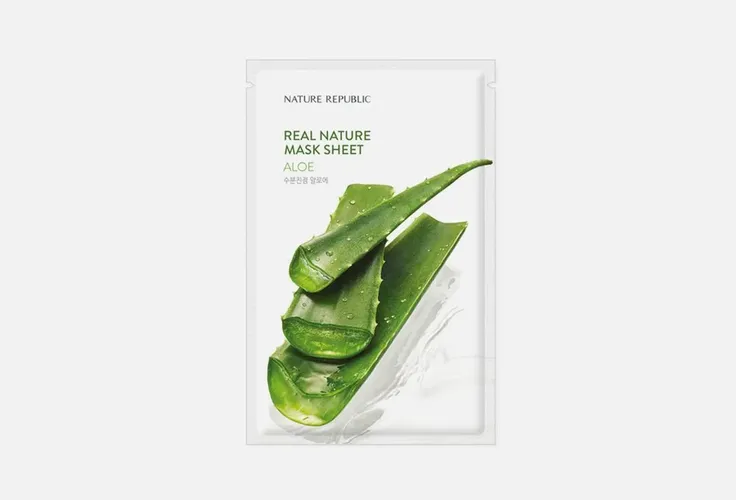 Yuz niqobi Nature Republic Real Nature Mask Sheet Aloe