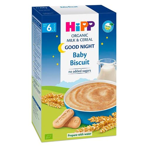 Bo'tqa HiPP Good Night Milk Pap pechene bilan sutli bo'tqa, 6 + oy, 250 gr