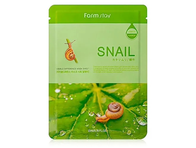 Маска для лица FarmStay Visible Difference Mask Sheet Snail