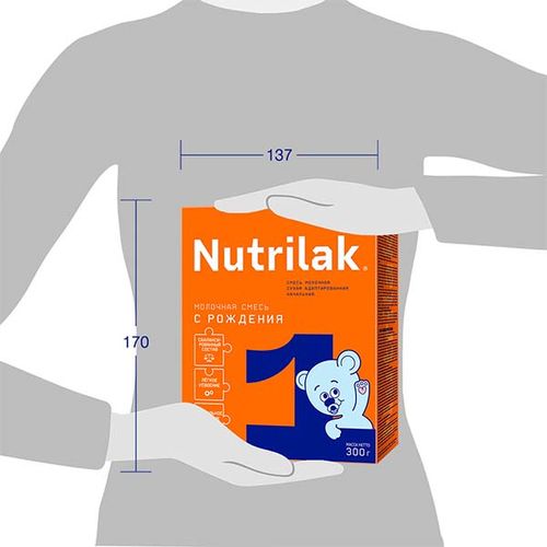 Молочная смесь Nutrilak 1 ТЕ1434, 0+ мес, 300 г, Синий, foto