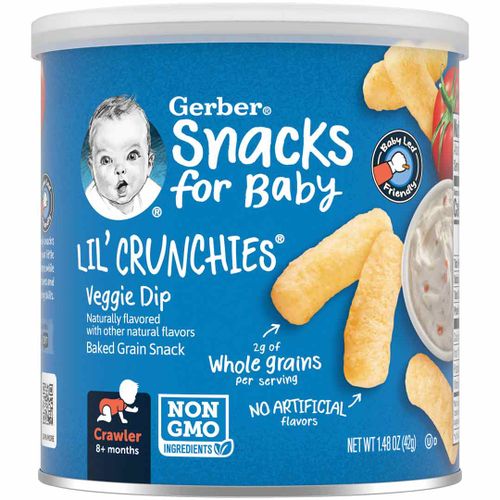 Кукурузки Gerber Veggie Dip, 8+ мес, 42 гр