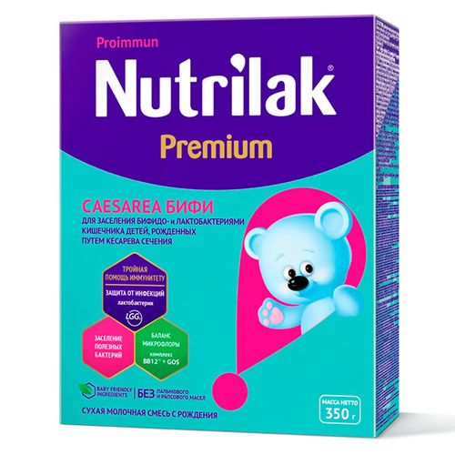 Молочная смесь Nutrilak Premium Caesarea Бифи ART20328, 0 месецев, 350 г, Разноцветный