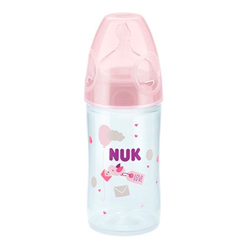 Пластиковая бутылочка NUK New Classik ART588, 0-6 мес, 150 мл, Розовый