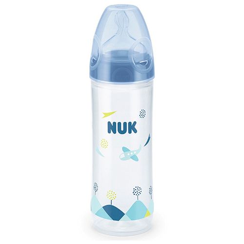 Пластиковая бутылочка NUK New Classik, 6-18 месяцев, 250 мл, Синий