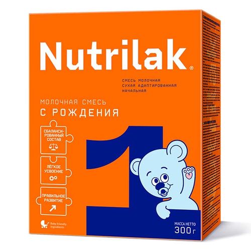 Молочная смесь Nutrilak 1 ТЕ1434, 0+ мес, 300 г, Синий